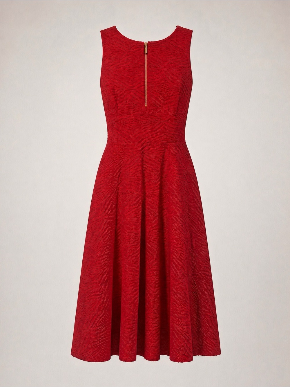 Calvin Klein Red Sleeveless Fit & Flare Dress, size 6, New w/o tags